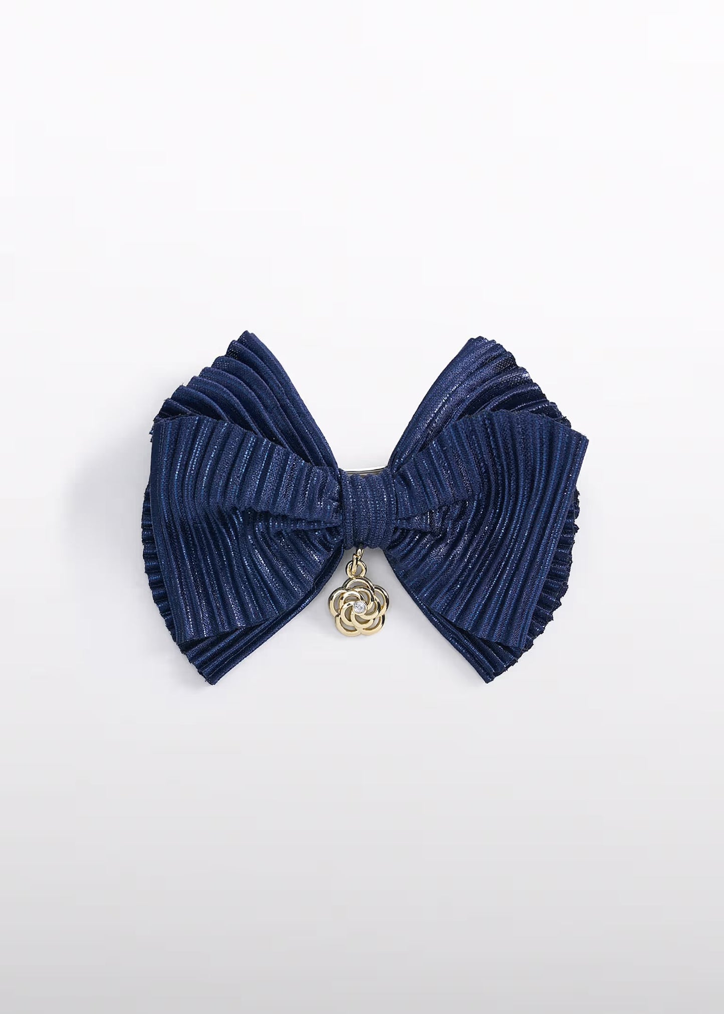 Abel & Lula Girl Pleated Knit Bow Hair Clip