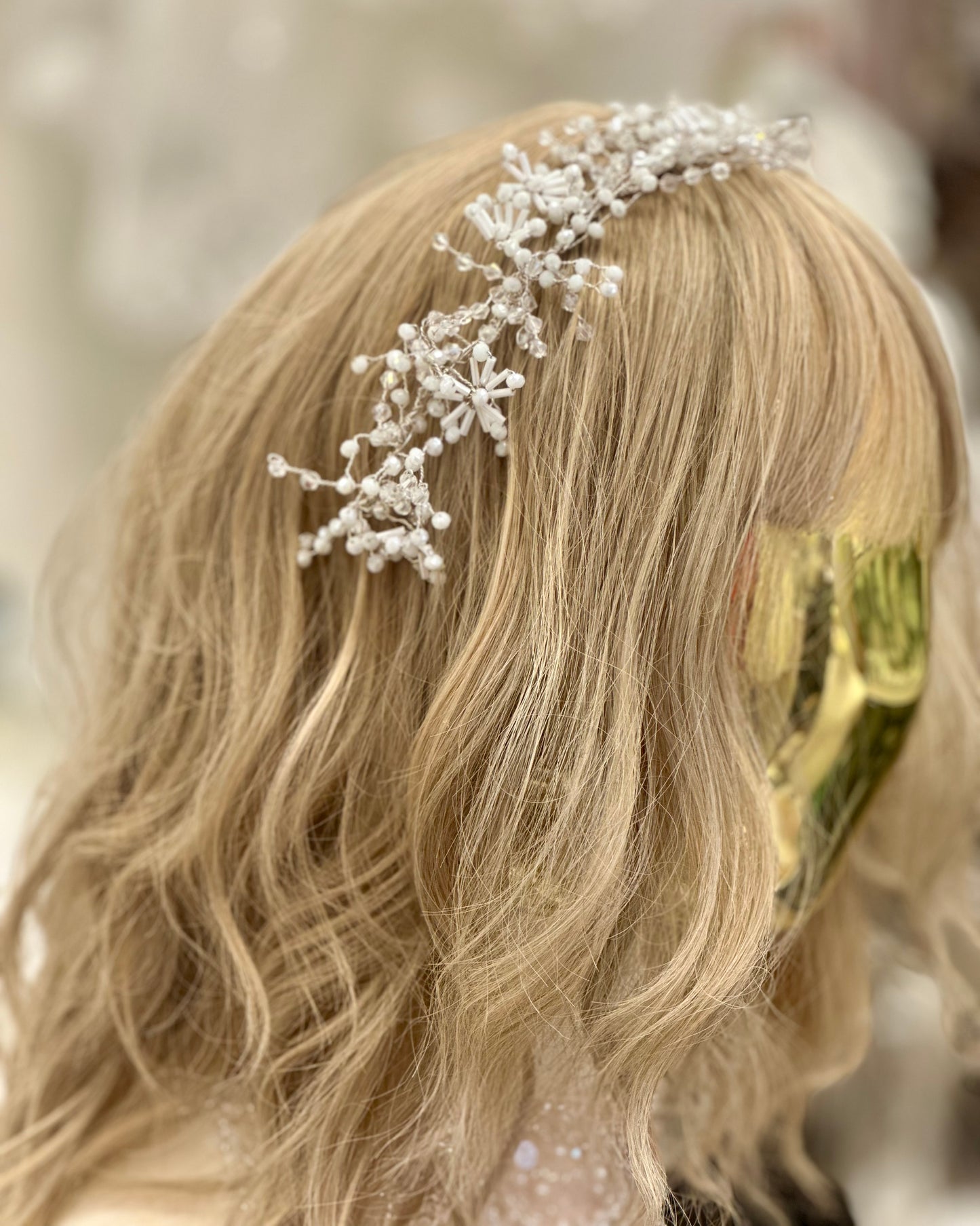 ST Crystal Beaded Flower Headpiece