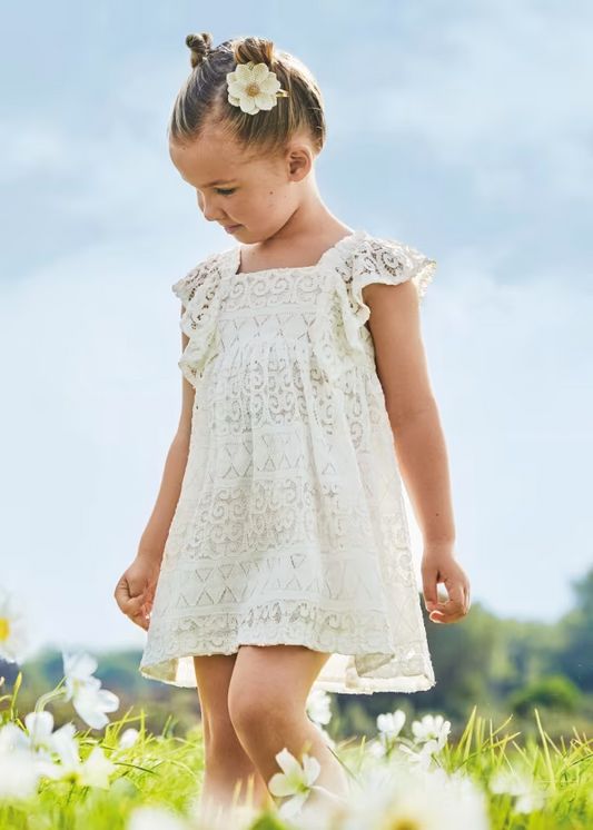Mayoral Girls crochet dress