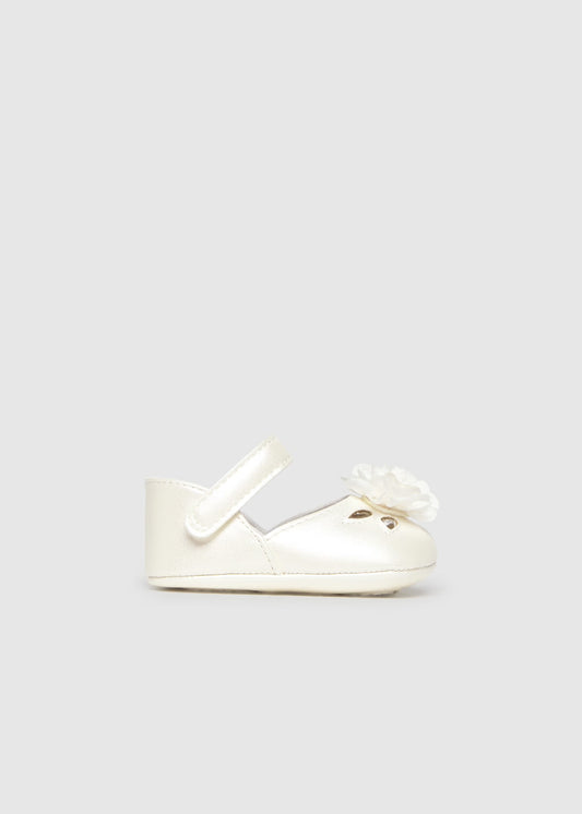 Mayoral Newborn Girl Flower Mary Janes