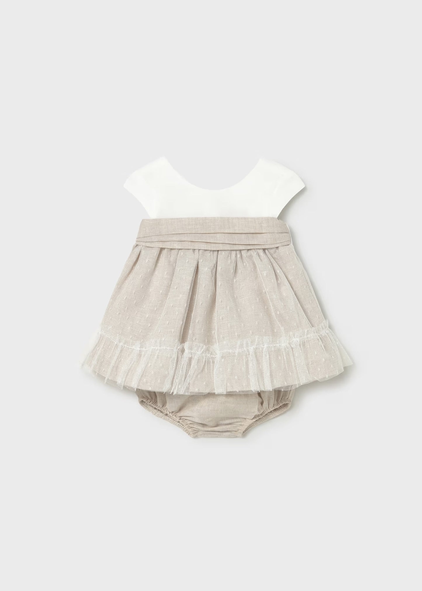 Mayoral Newborn Girl Dress with Bloomers