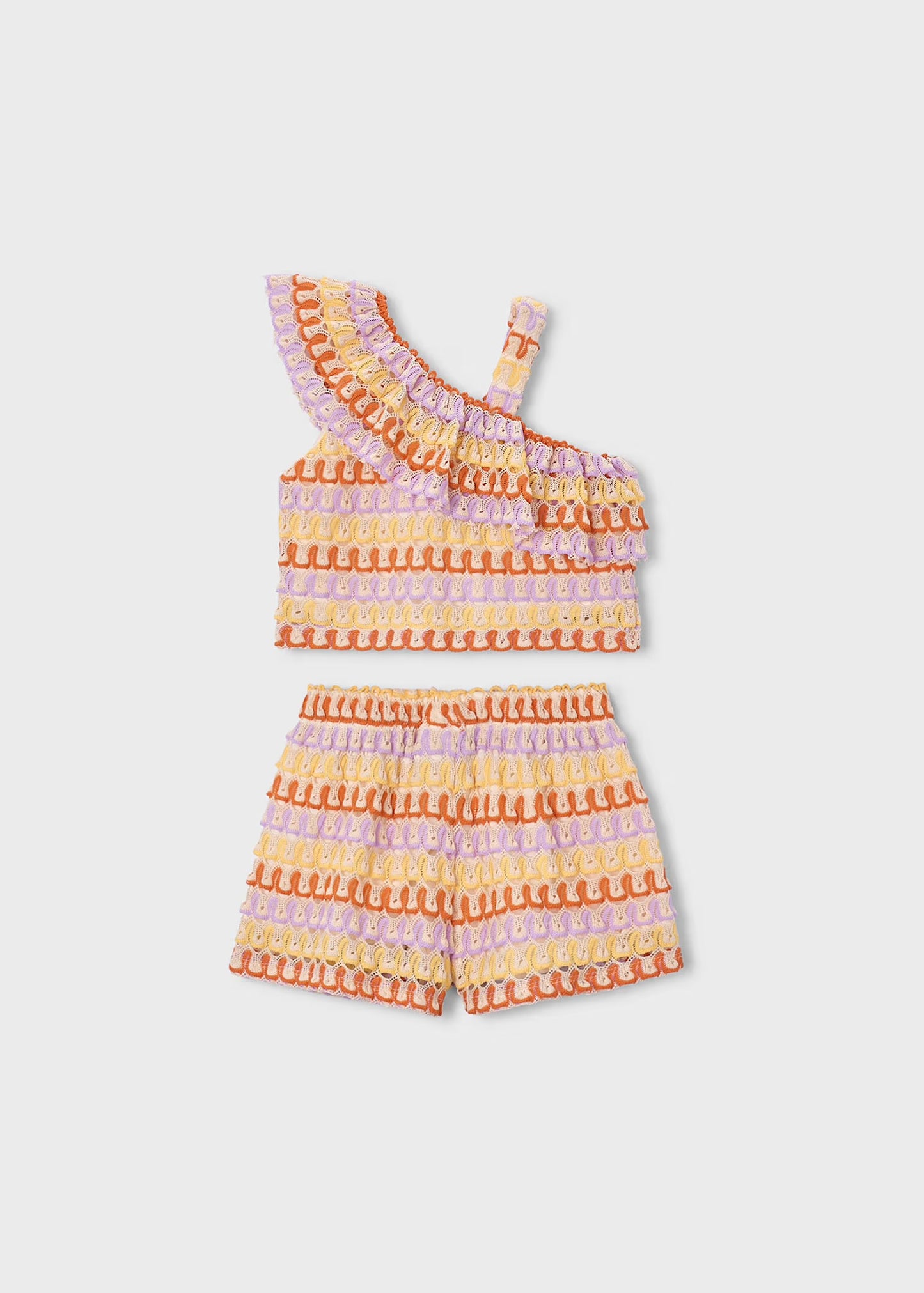 Mayoral Girl Shorts and Asymmetric Top Set