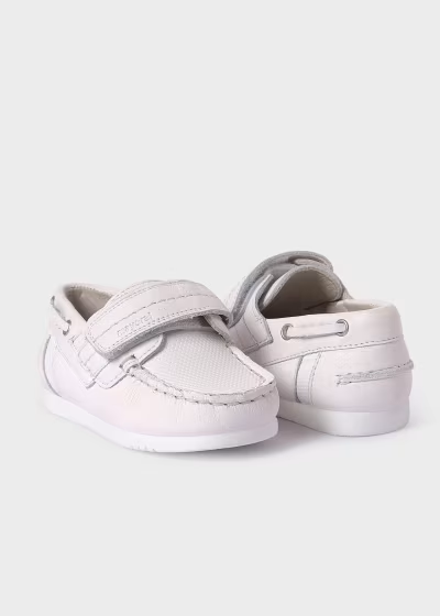 Mayoral baby leather boat shoes