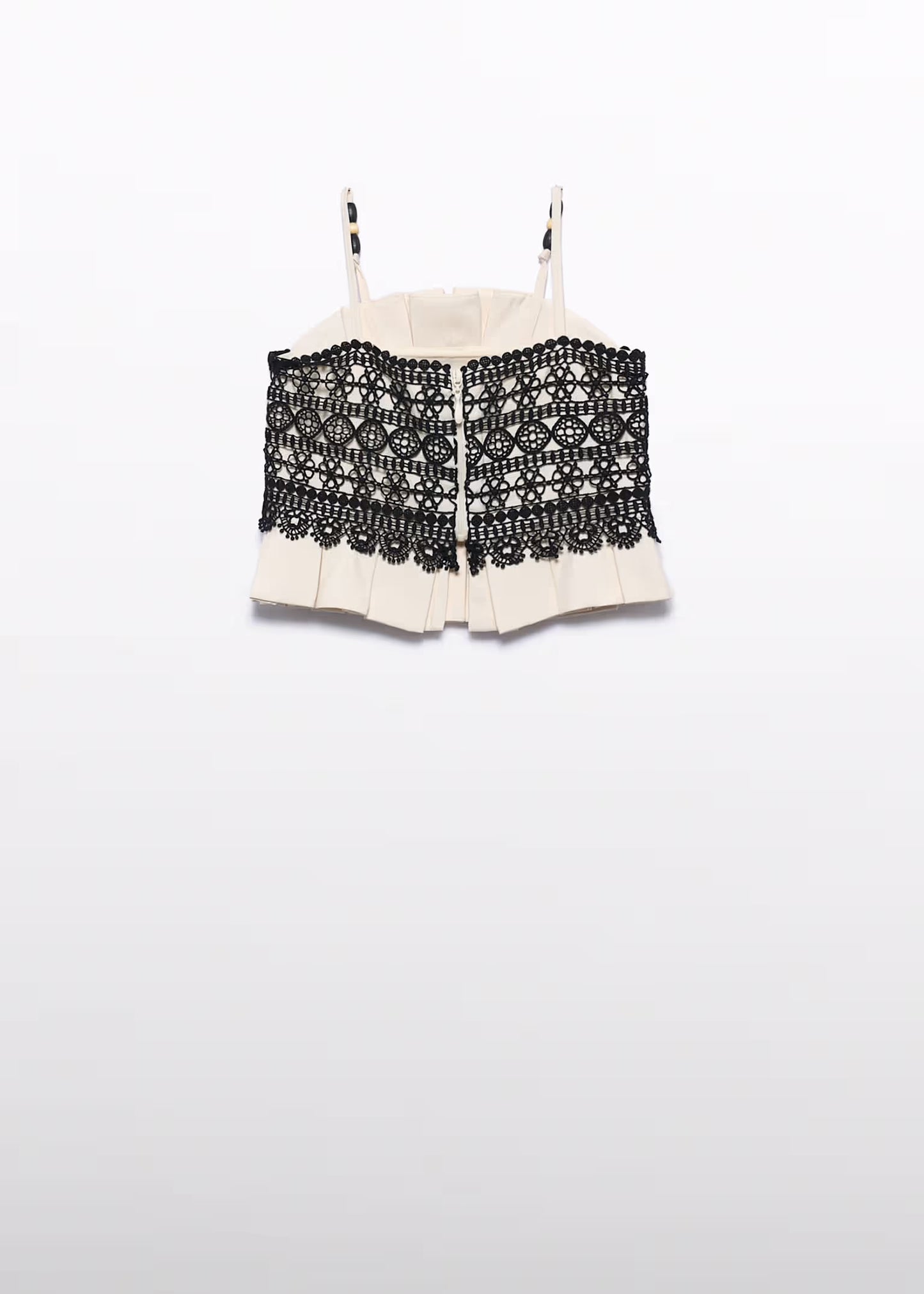 Abel & Lula Girl Guipure Tank Top/Pleated Pants Set