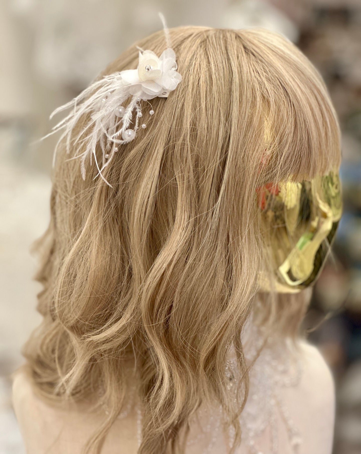 Floral Feather Hairpick