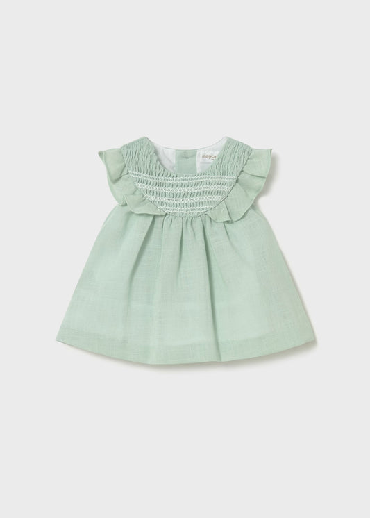Mayoral Newborn Girl Smocked Dress