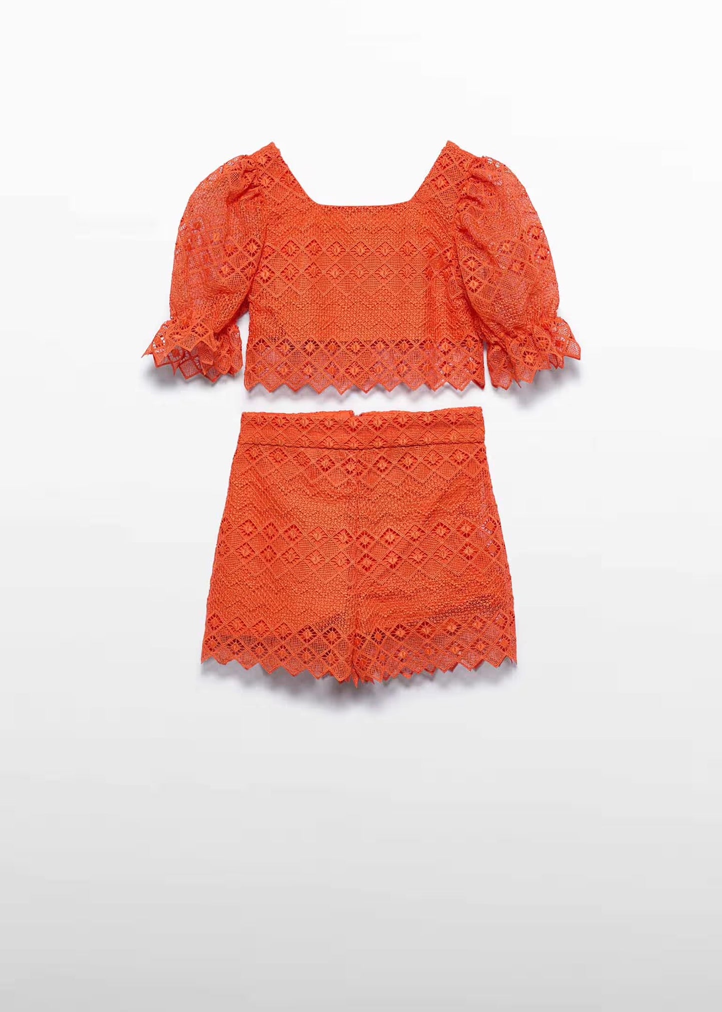 Abel & Lula Girl Guipure Set