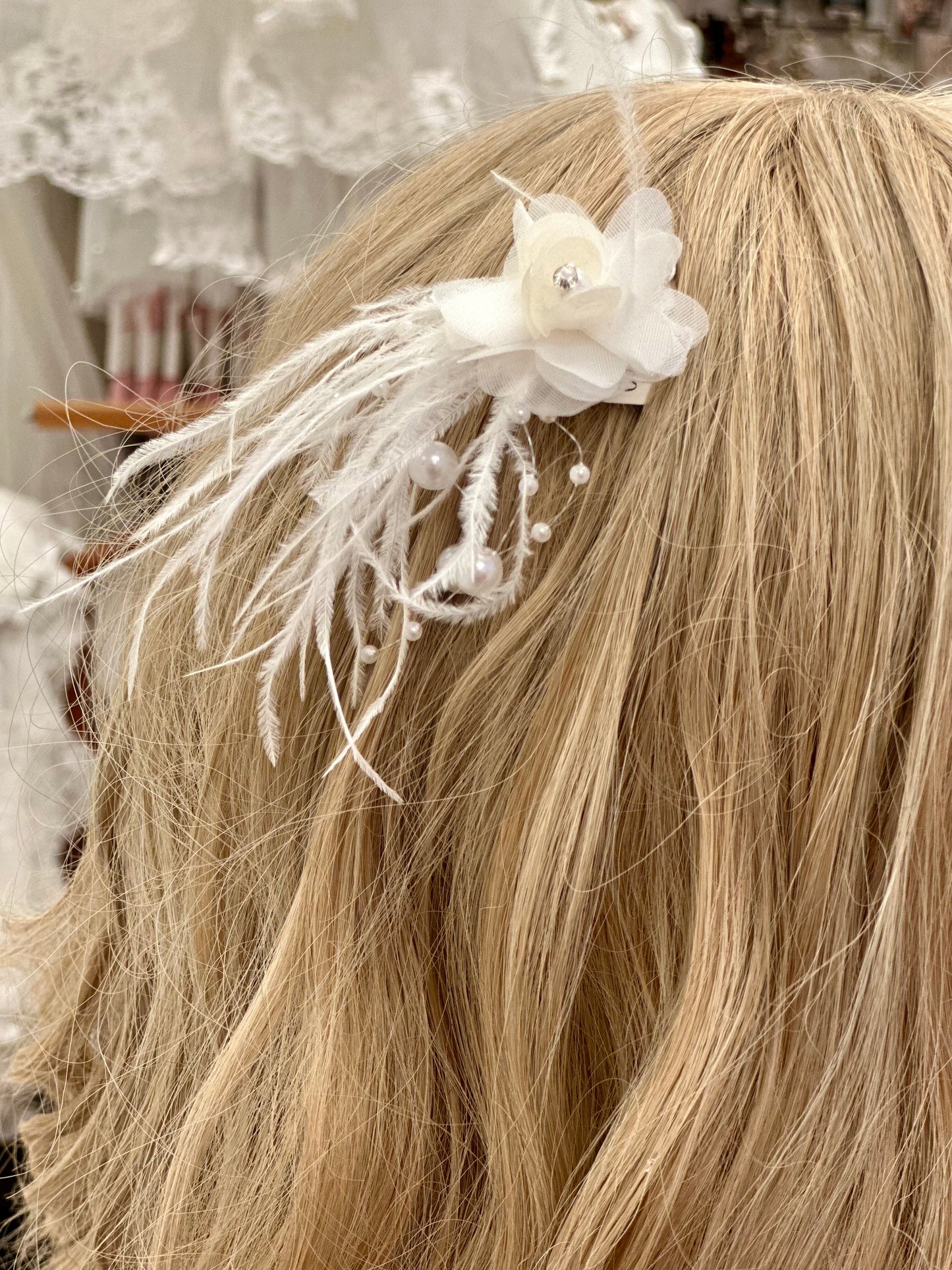 Floral Feather Hairpick