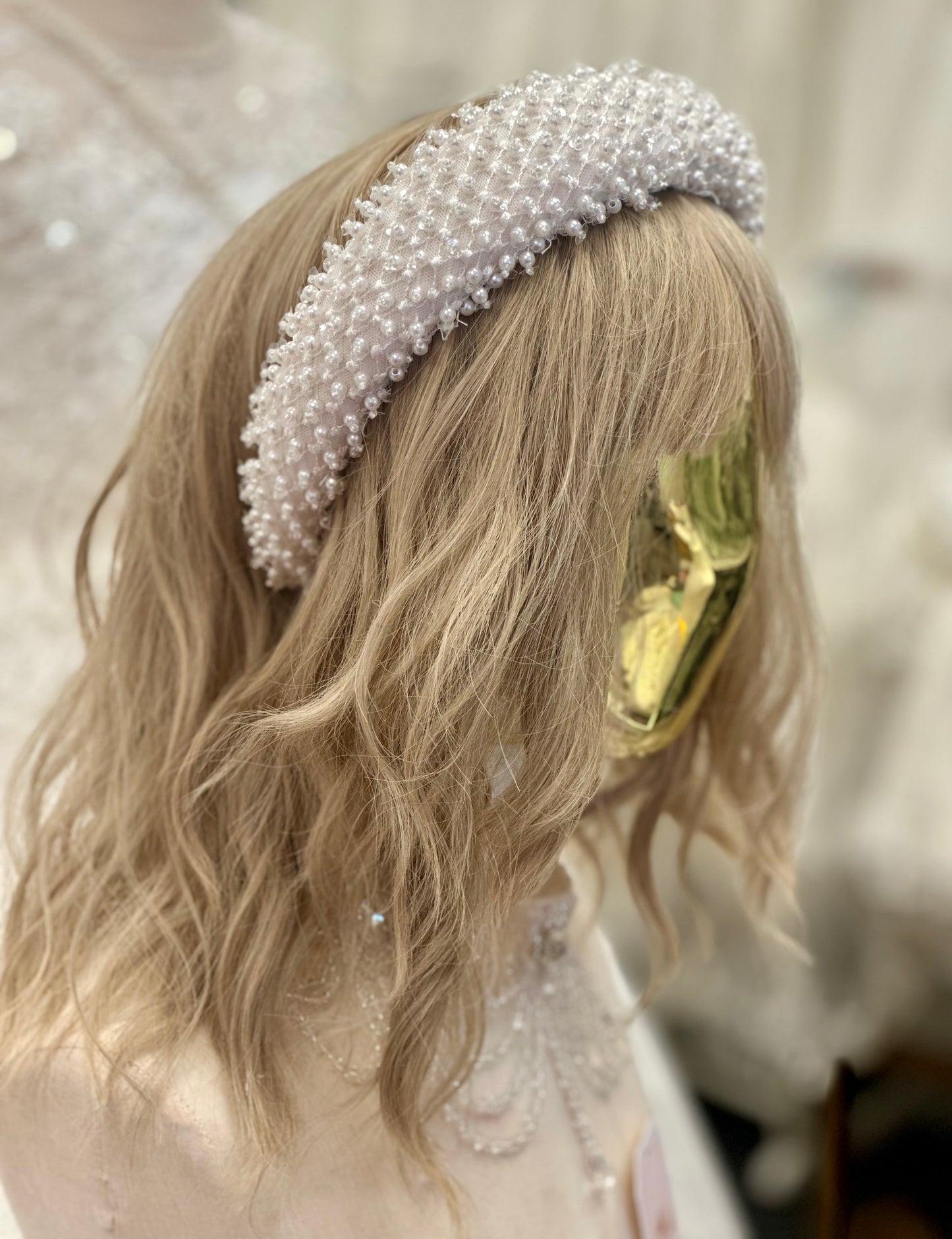 Beaded Pearl Headband