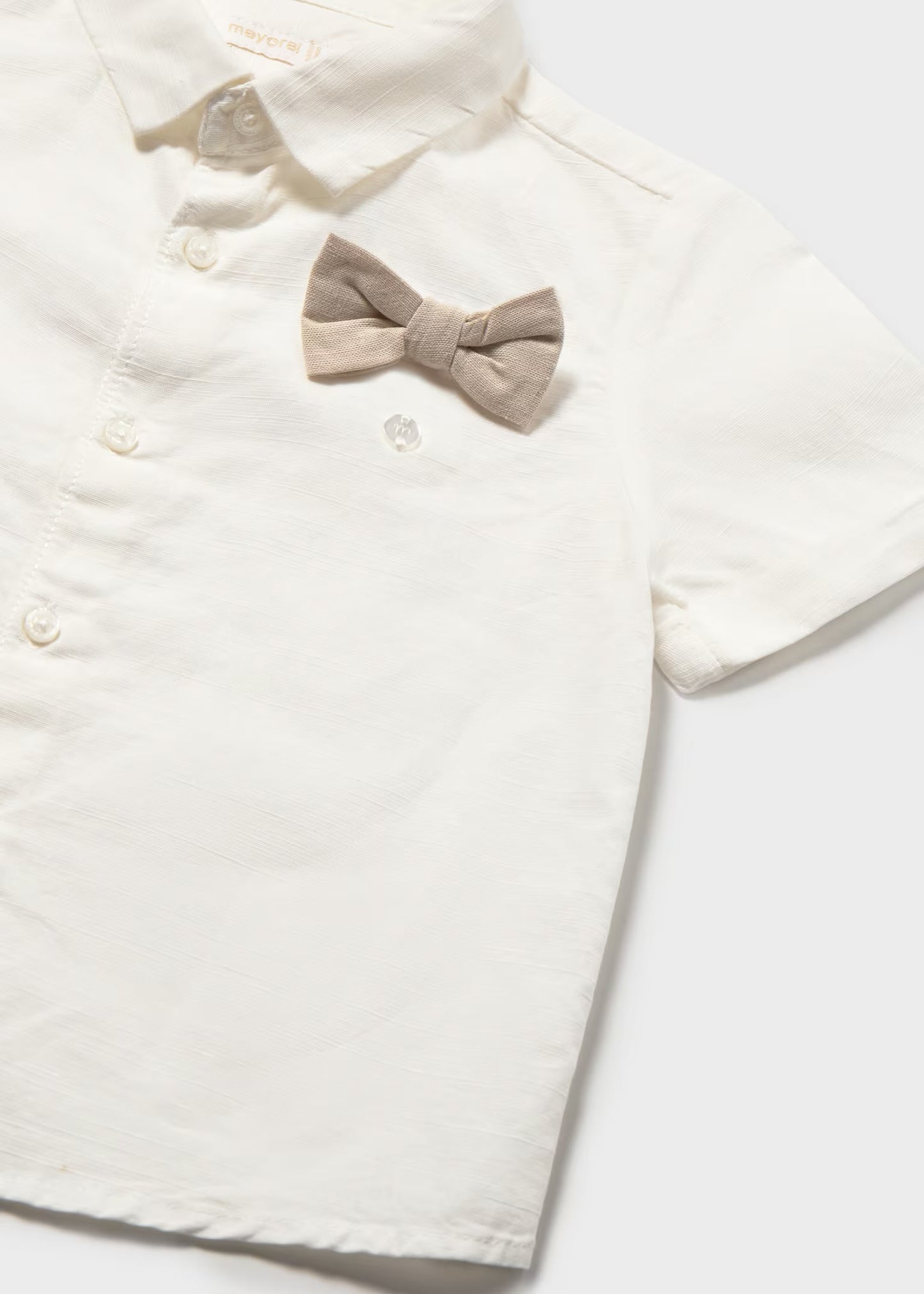 Mayoral Baby Shorts and Bow Tie Shirt 2-Piece Set