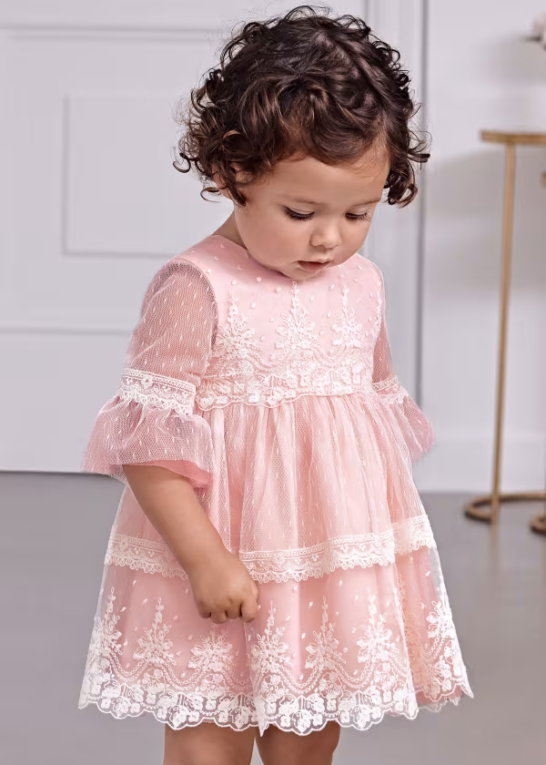 Abel & Lula Baby Tulle Plumeti Dress