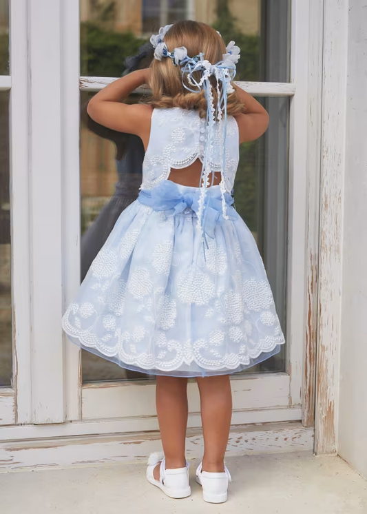 Abel & Lula Embroidered Organza Dress