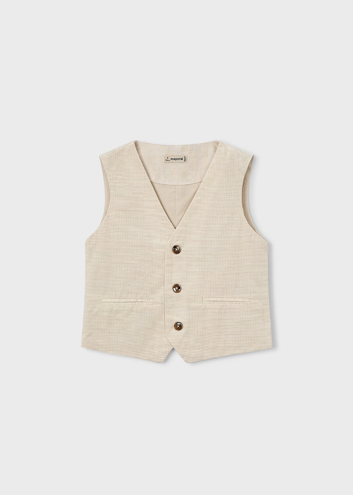 Mayoral 4pc Linen Vest Set