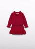 Abel & Lula Baby Girl Faux Fur Knit Skirt Set