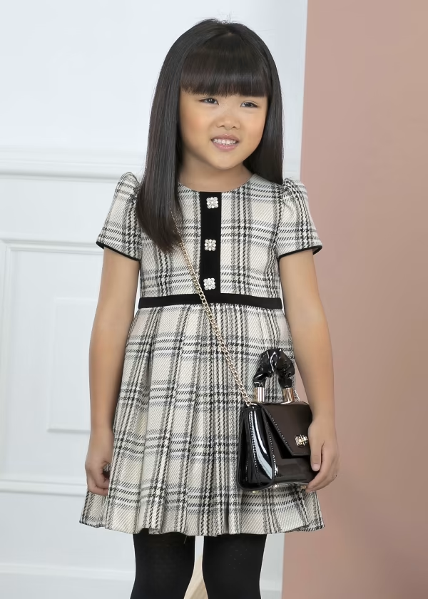 Abel & Lula Plaid Dress