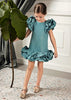 Abel & Lula Girl Cloud Taffeta Dress