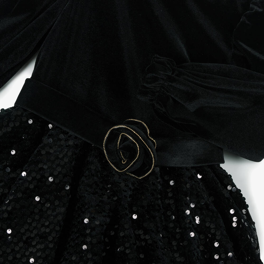 Abel & Lula Combined Sequin Dress