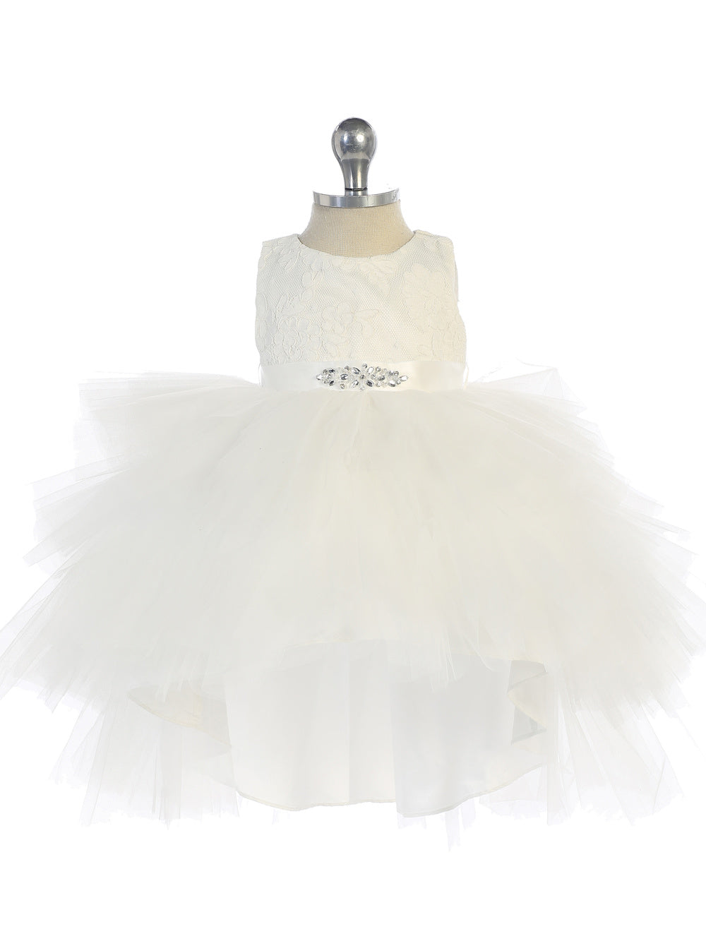 Infant Lace Bodice w/Layered Tulle Skirt