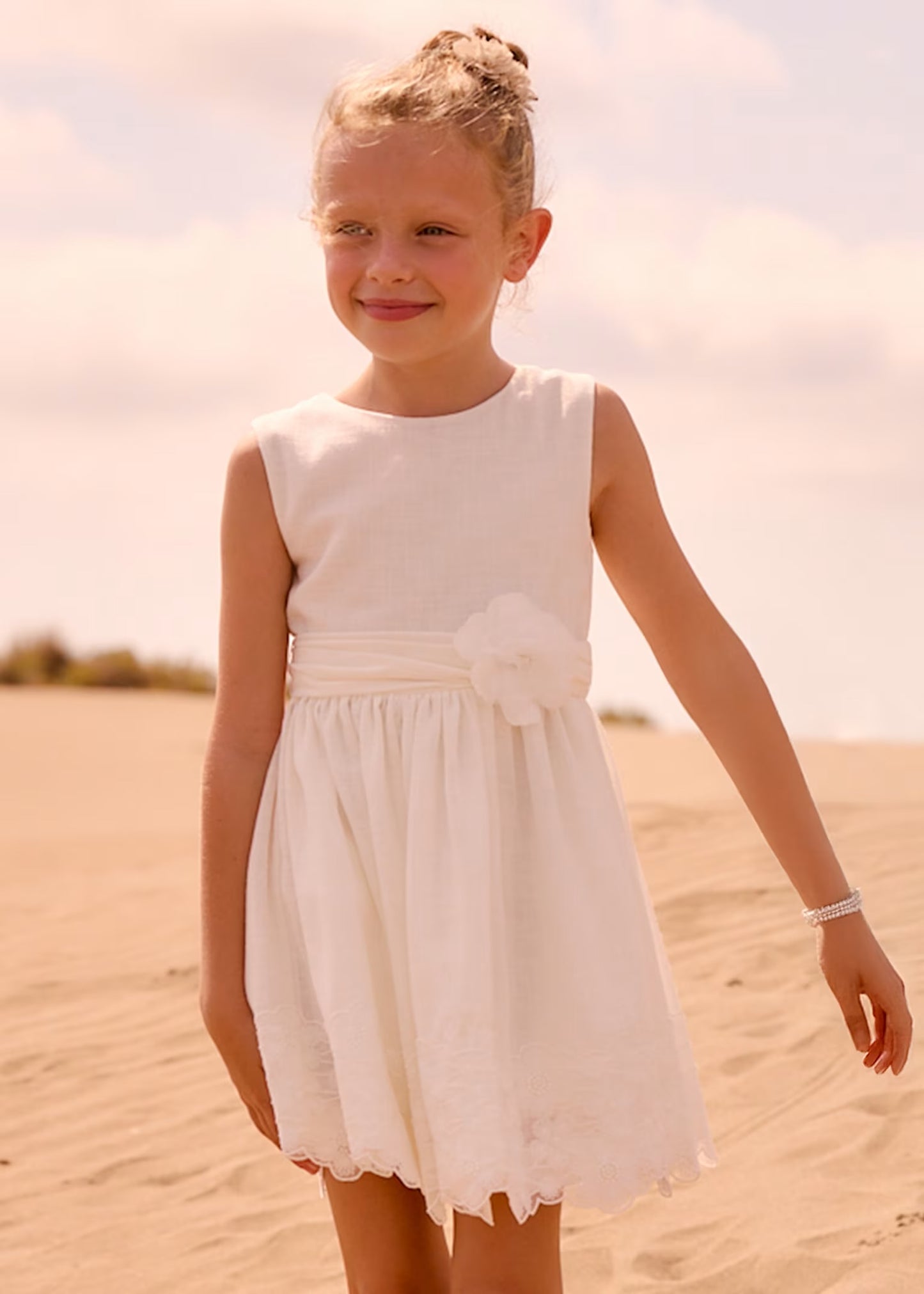 Mayoral Girl Embroidered Dress