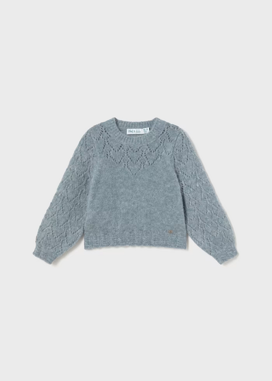Abel & Lula Sweater & Houndstooth Skort Set