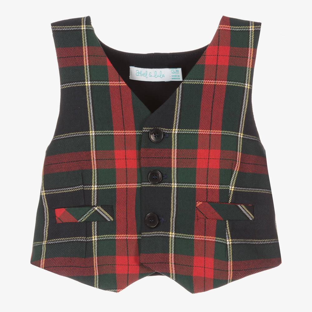 Abel & Lula Plaid Vest