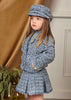 Abel & Lula Tweed Jacket, Tweed Skirt, Ribbed Knit Turtleneck Set