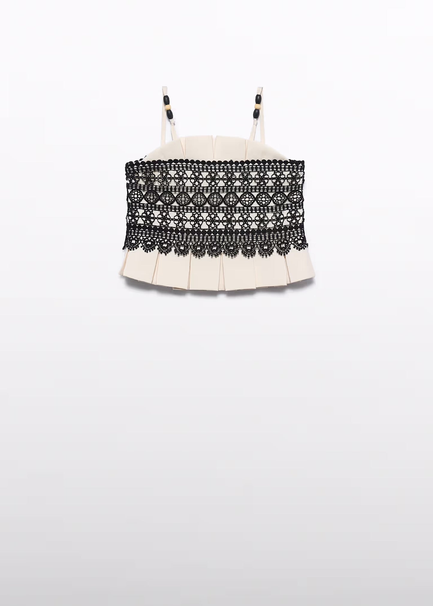 Abel & Lula Girl Guipure Tank Top/Pleated Pants Set
