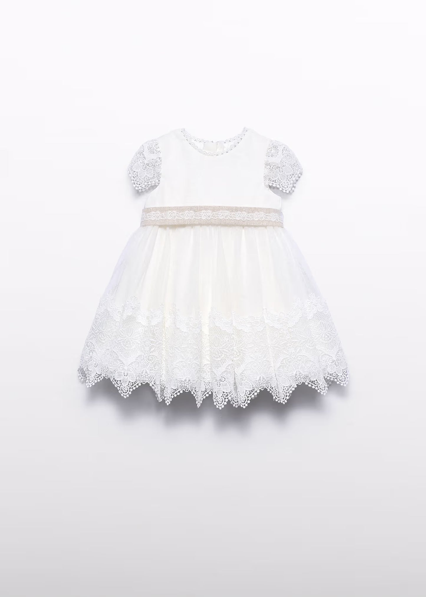 Abel & Lula Baby Embroidered Tulle Dress