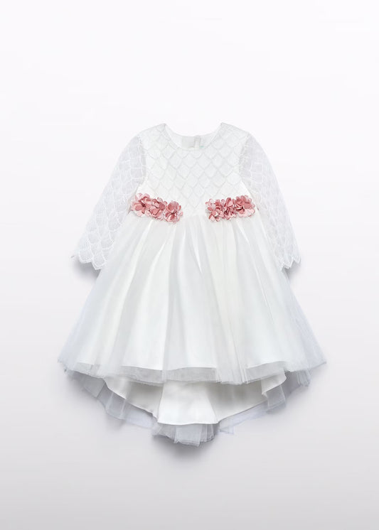 Abel & Lula Baby Girl Embroidered Tulle Dress