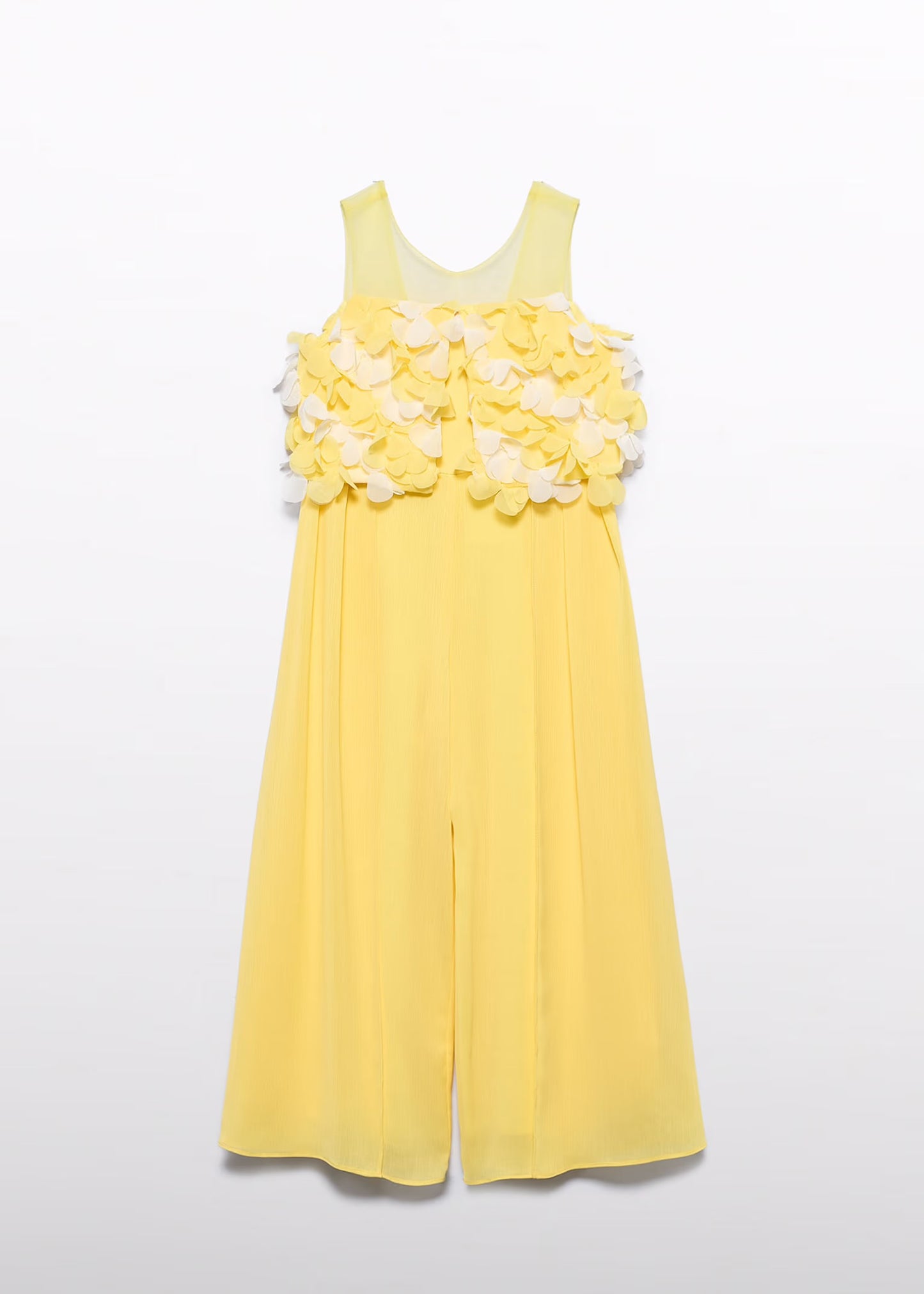 Abel & Lula Girl 3D Floral Chiffon Jumpsuit