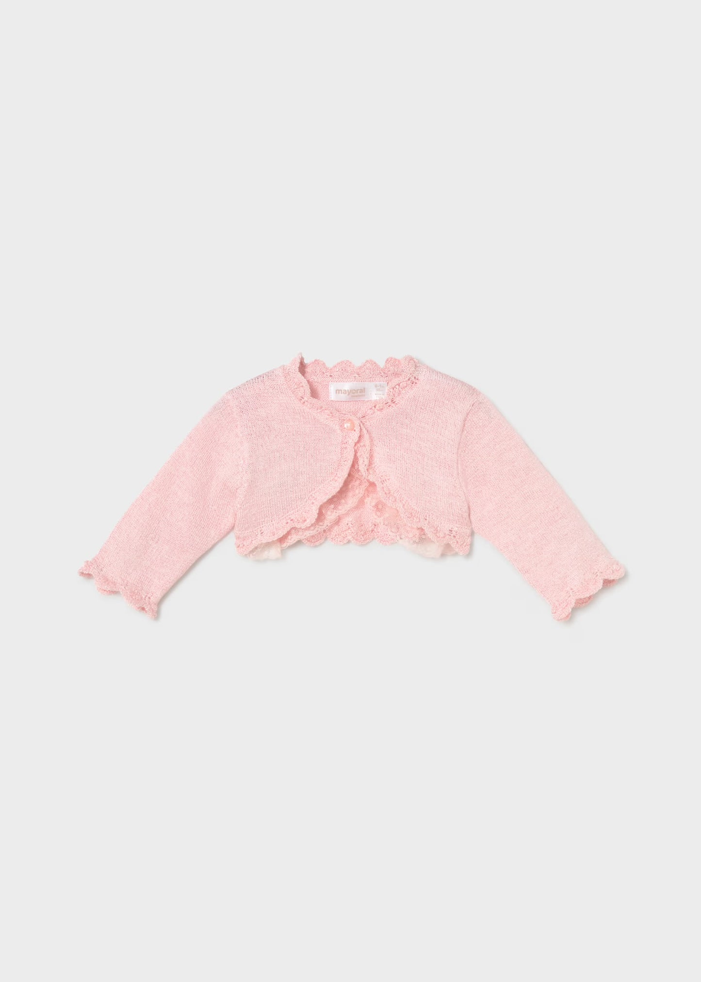 Mayoral Newborn Girl Crop Knit Cardigan
