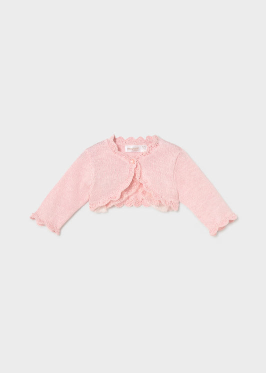 Mayoral Newborn Girl Crop Knit Cardigan
