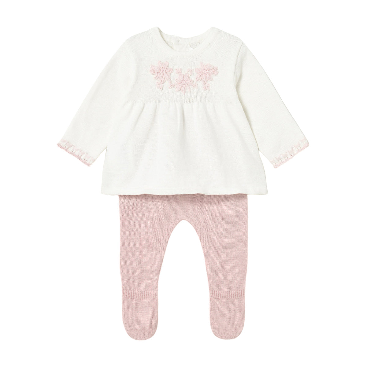 Mayoral Newborn Girl Pants and Sweater Set