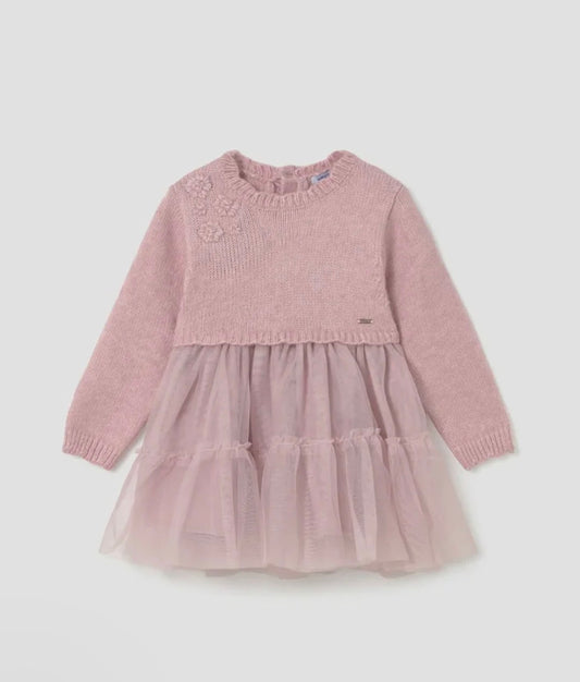 Mayoral Baby Knit and Tulle Dress
