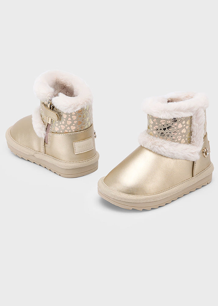 Mayoral Baby Faux Fur Lined Boots