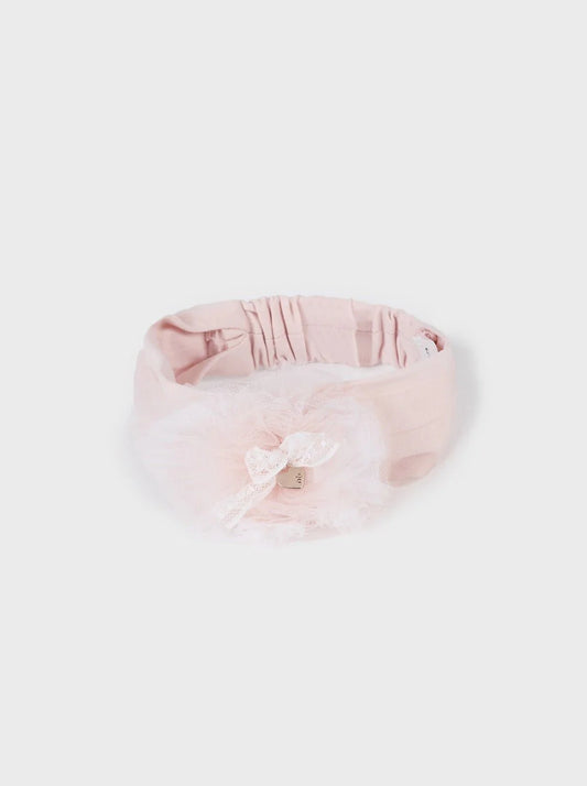 Mayoral Newborn Tulle Flower Elasticated Headband