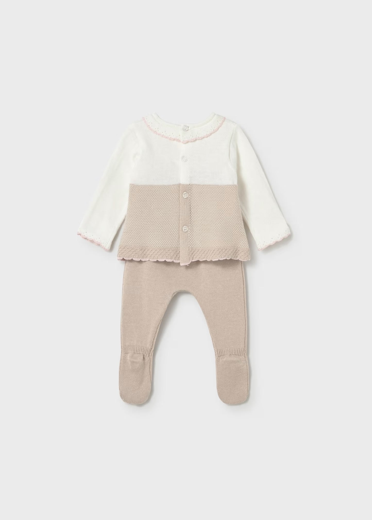 Mayoral Newborn Girl Knit Pants and Sweater Set