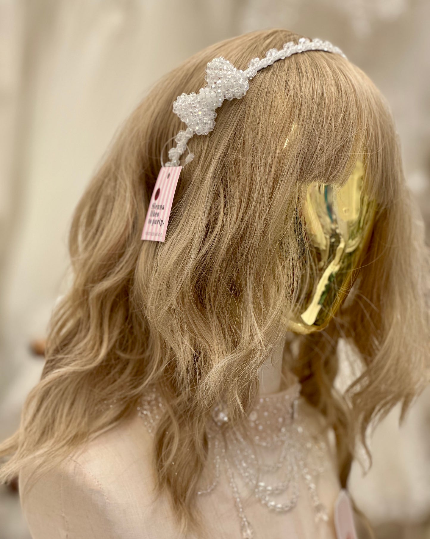 The Alice Crystal Bow Headband