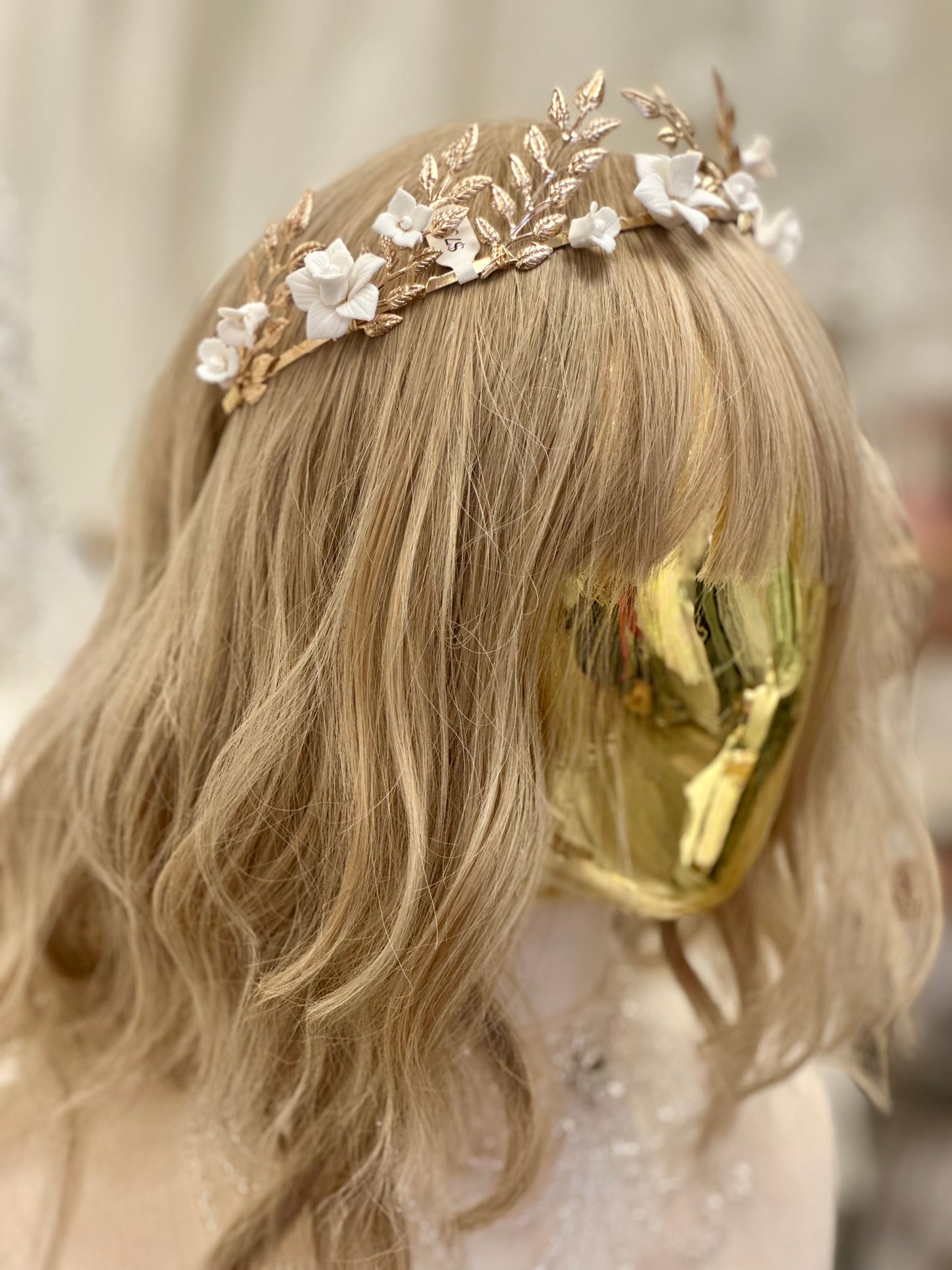 Gold Leaf Floral Headband