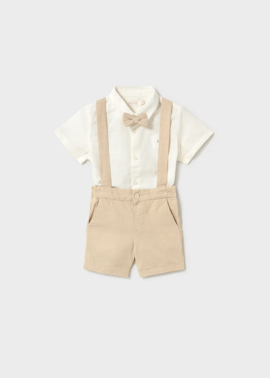 Mayoral Baby Shorts and Bow Tie Shirt 2-Piece Set