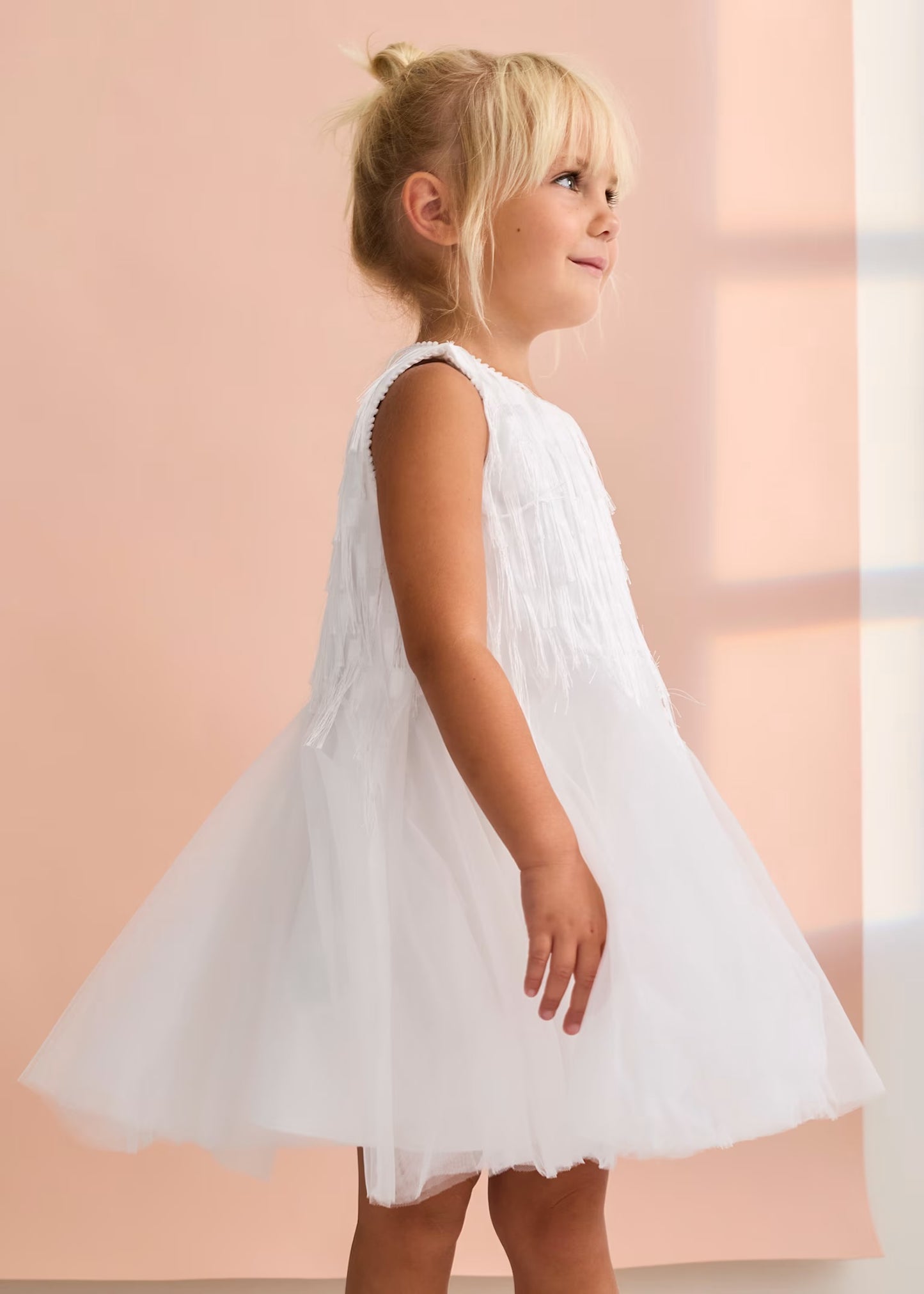 Abel & Lula Girl Fringed Dress
