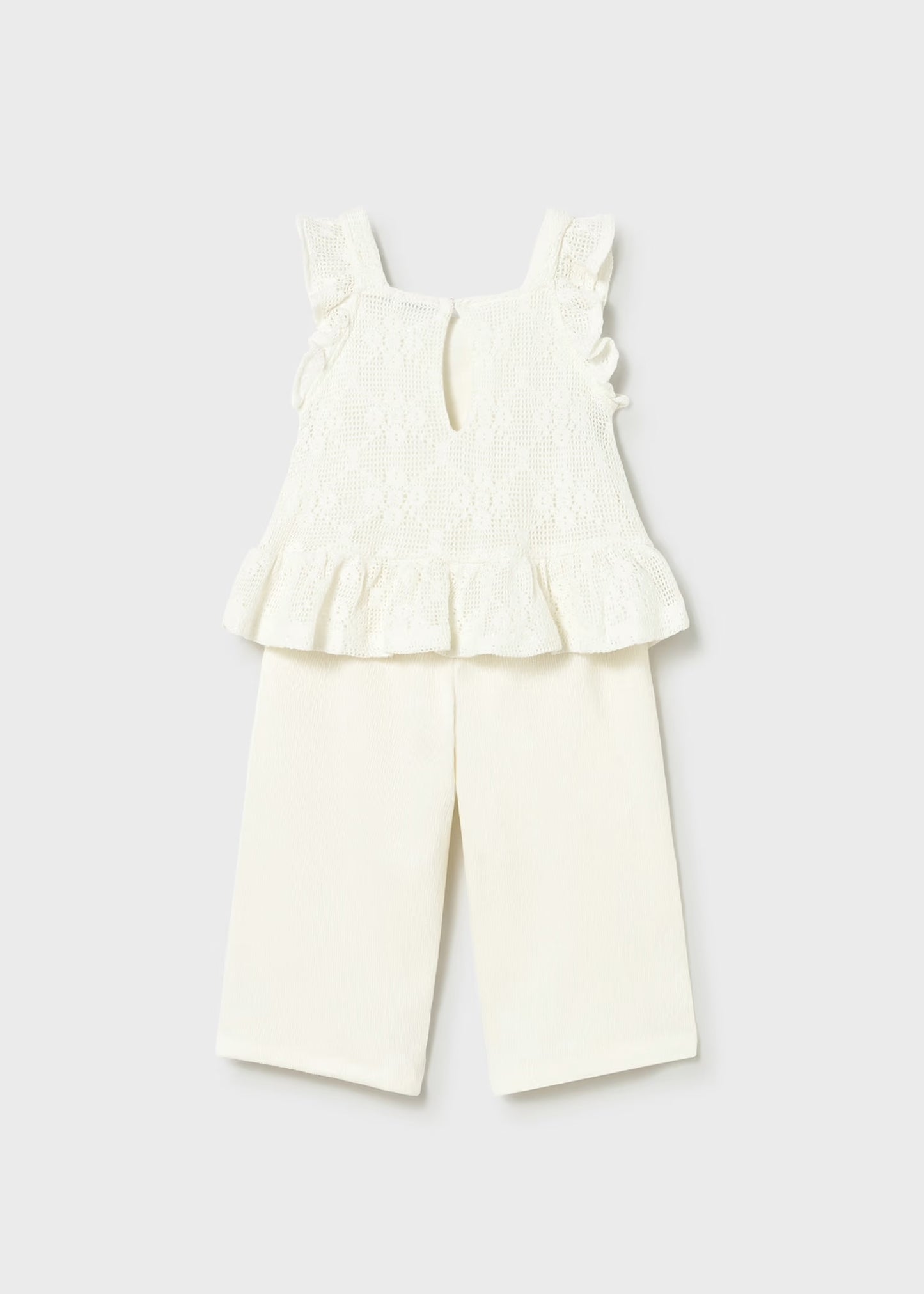 Mayoral Baby Crochet Pants and Top Set
