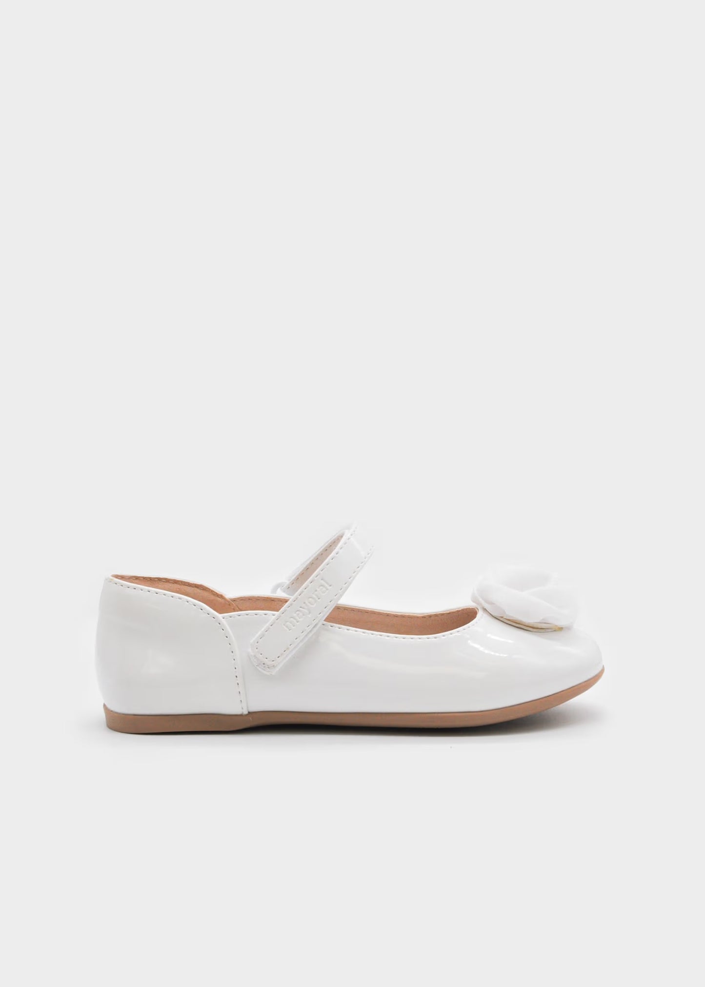 Mayoral Girl Patent Leather Flower Mary Janes