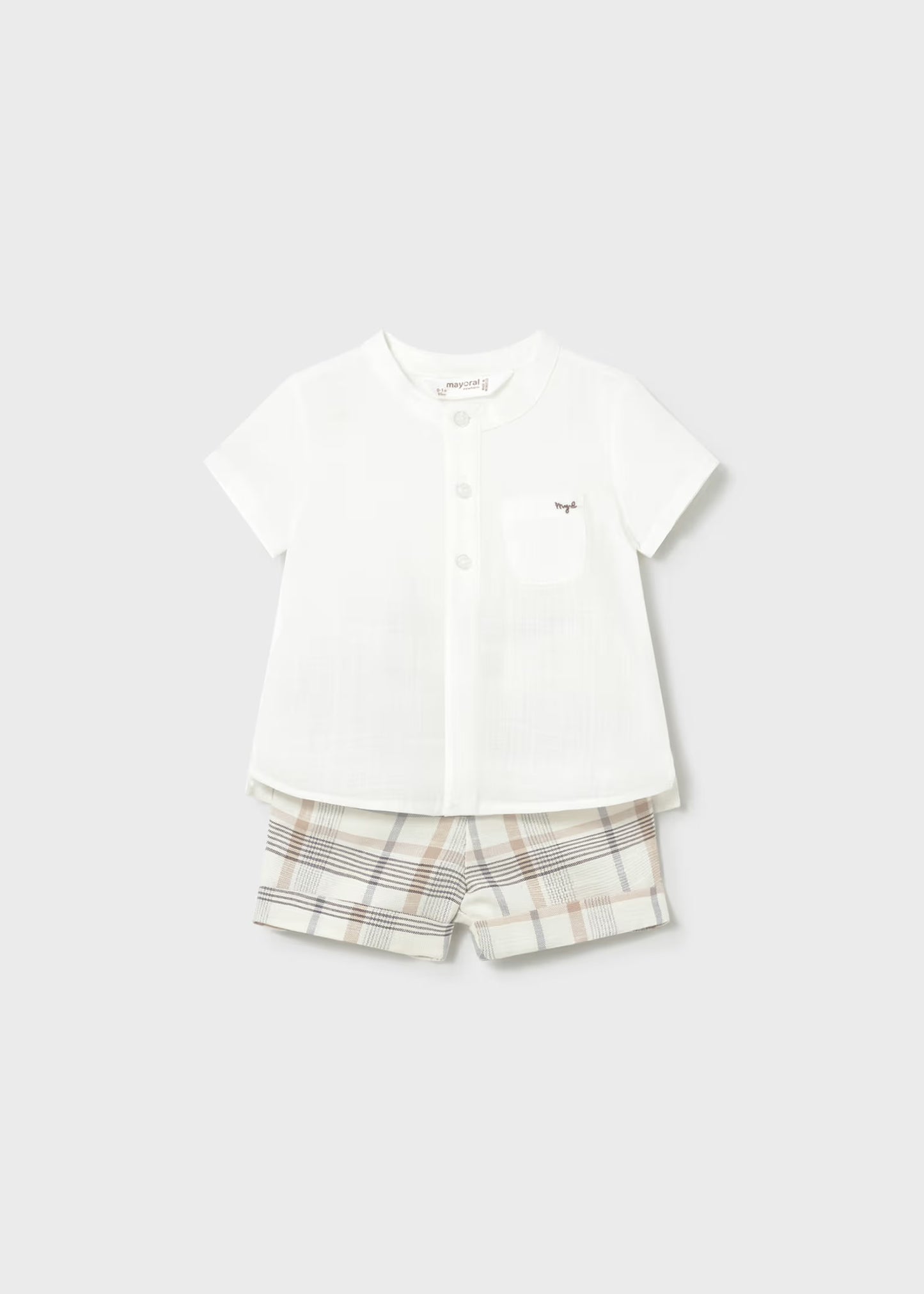 Mayoral Newborn Boy Shorts and Shirt Set