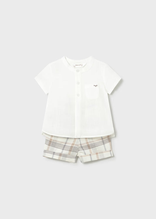 Mayoral Newborn Boy Shorts and Shirt Set