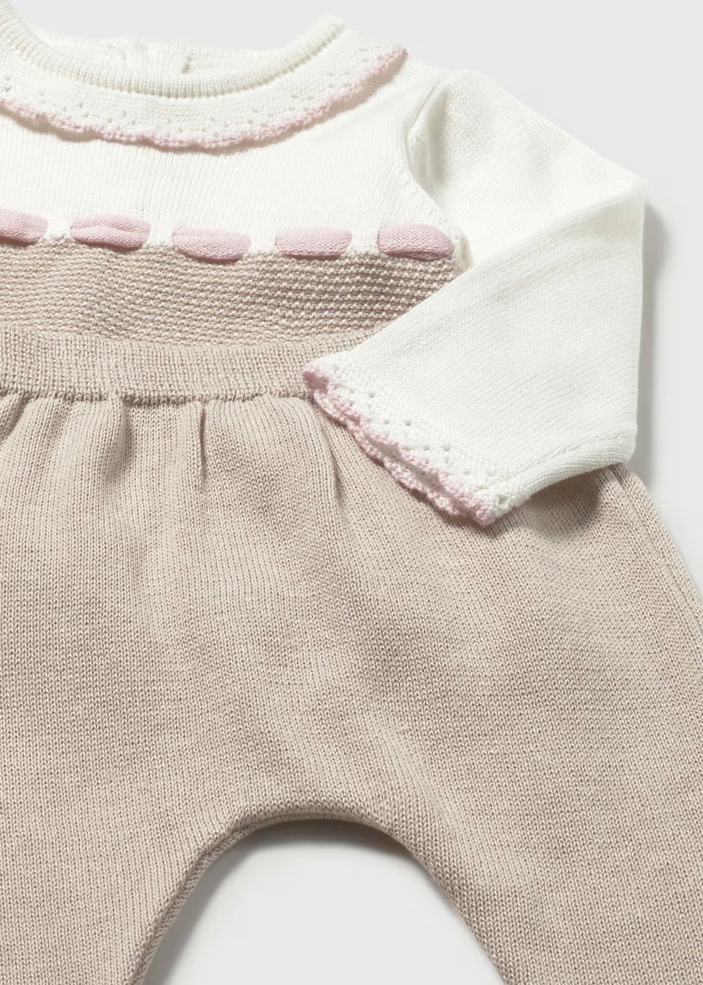 Mayoral Newborn Girl Knit Pants and Sweater Set