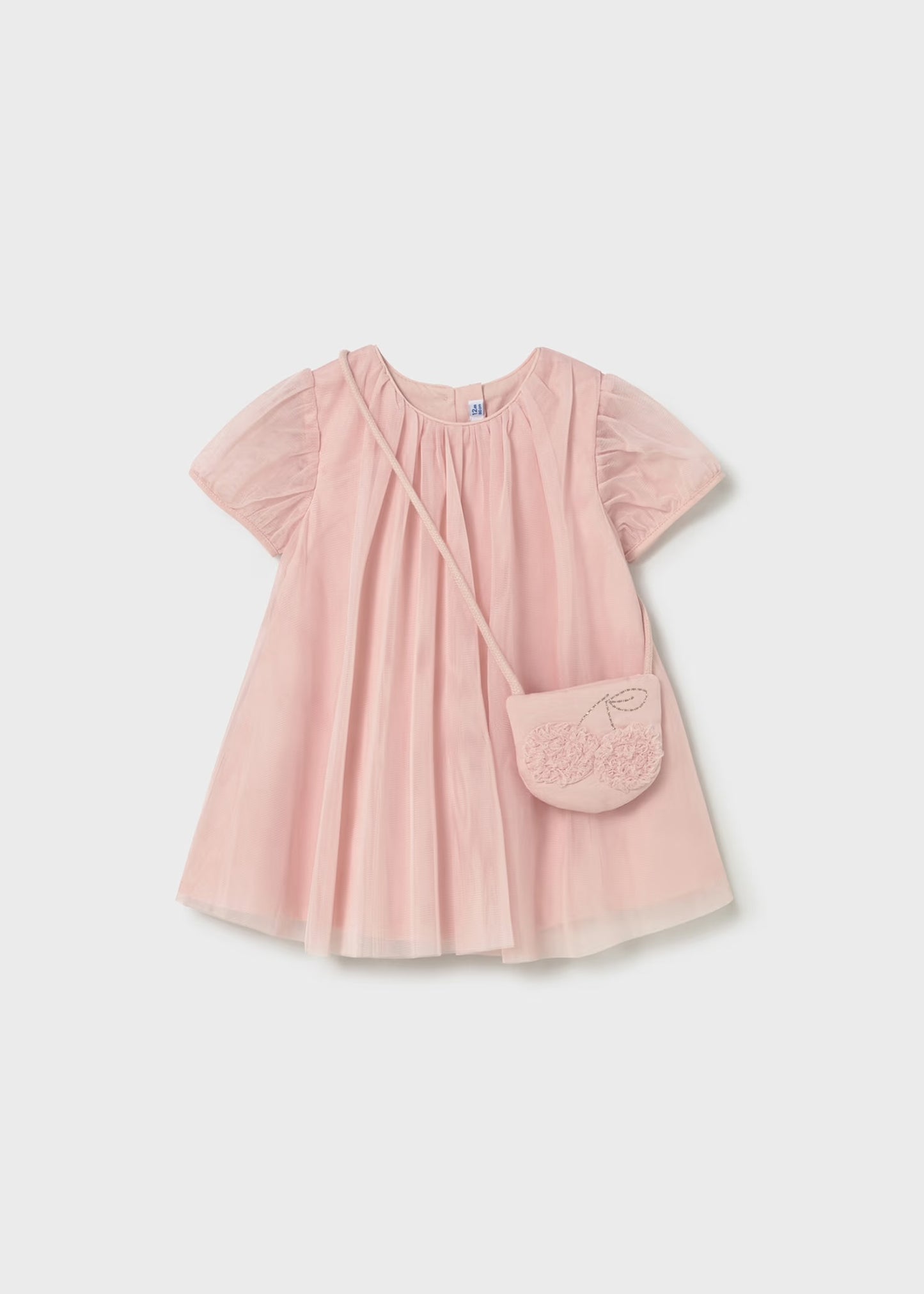 Mayoral Baby Tulle Dress with Crossbody bag