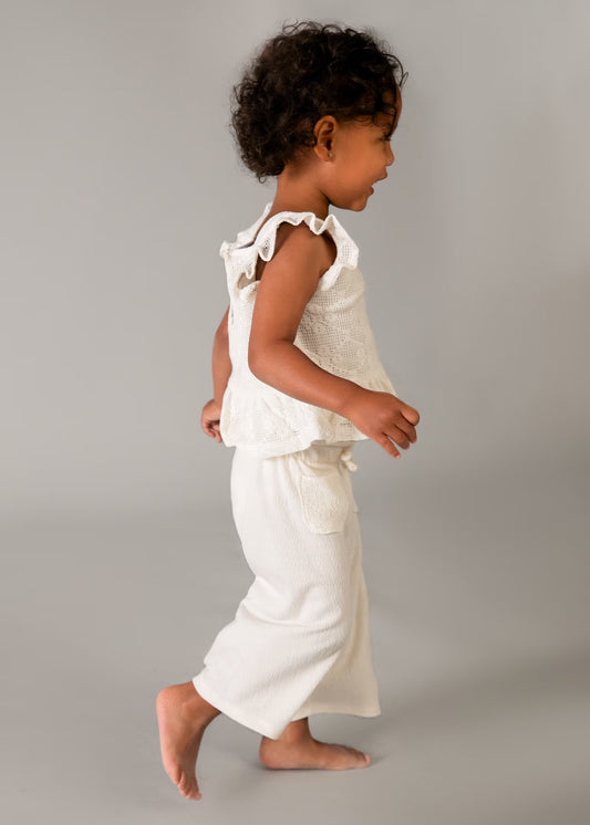 Mayoral Baby Crochet Pants and Top Set
