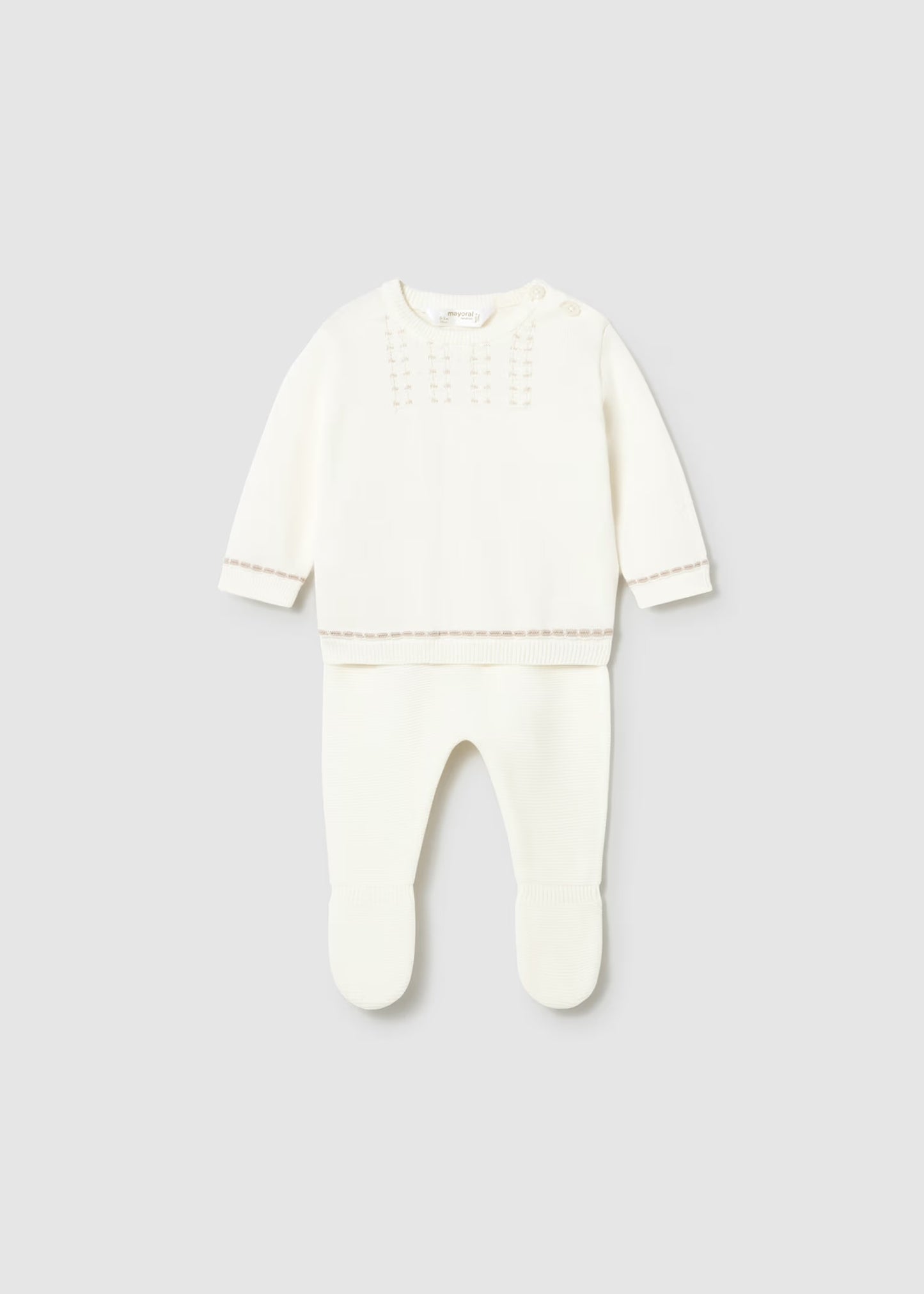Mayoral Newborn Boy Knit Pants and Sweater Set