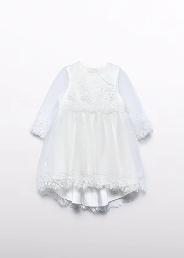Abel & Lula Baby Girl Embroidered Tulle Dress
